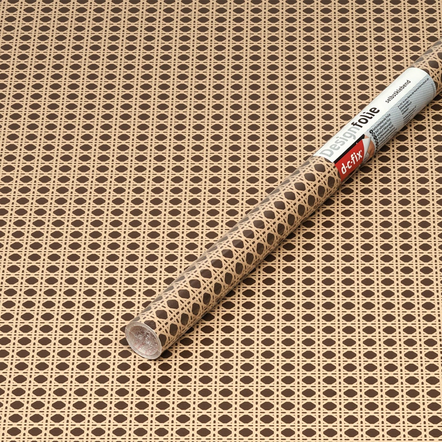 2m x 45cm Woven Cane Sticky Vinyl Wrap (346-0705)