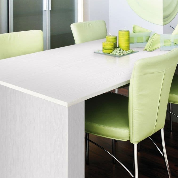 Whitewood Gloss Sticky Back Vinyl Self-Adhesive Woodgrain for Furniture & Surfaces