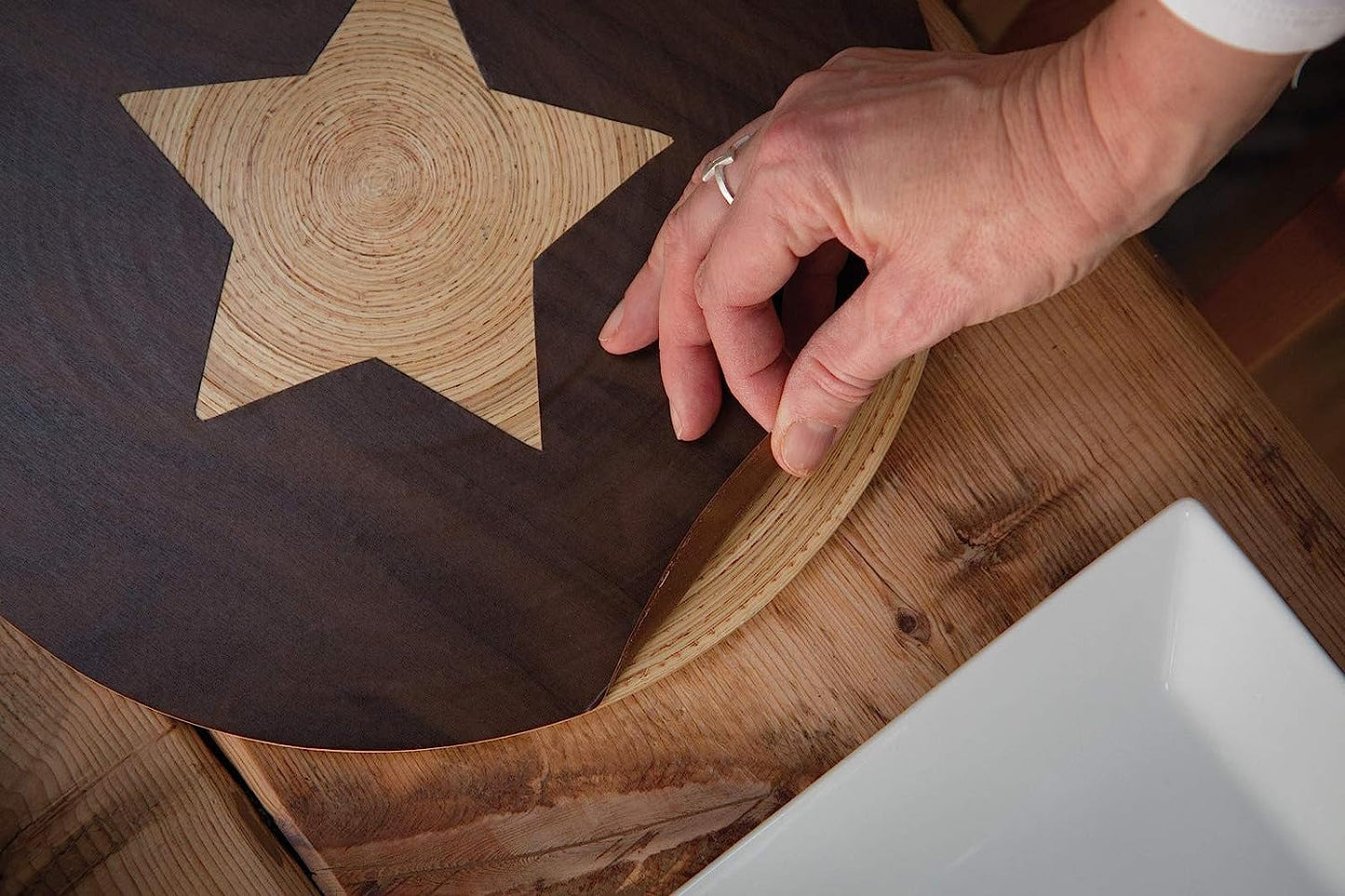 Apple Birch Chocolate Wood Sticky Back Vinyl Self-Adhesive Woodgrain for Furniture & Surfaces