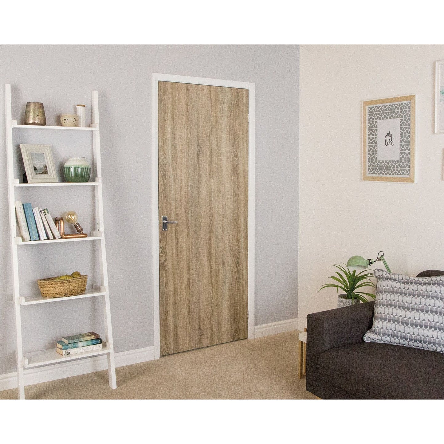 Sonoma Light Oak Wood Sticky Back Vinyl Self-Adhesive Woodgrain for Furniture & Surfaces