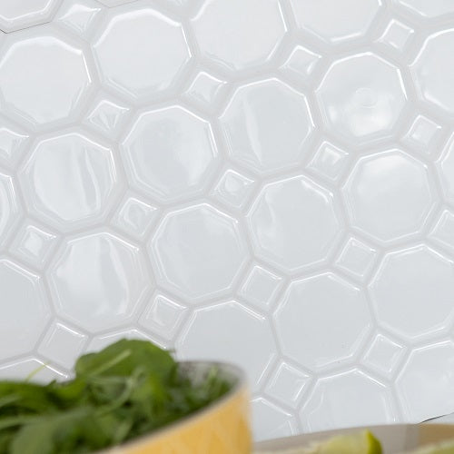 Octagon 3D Tile Sticker for Kitchen Splashback