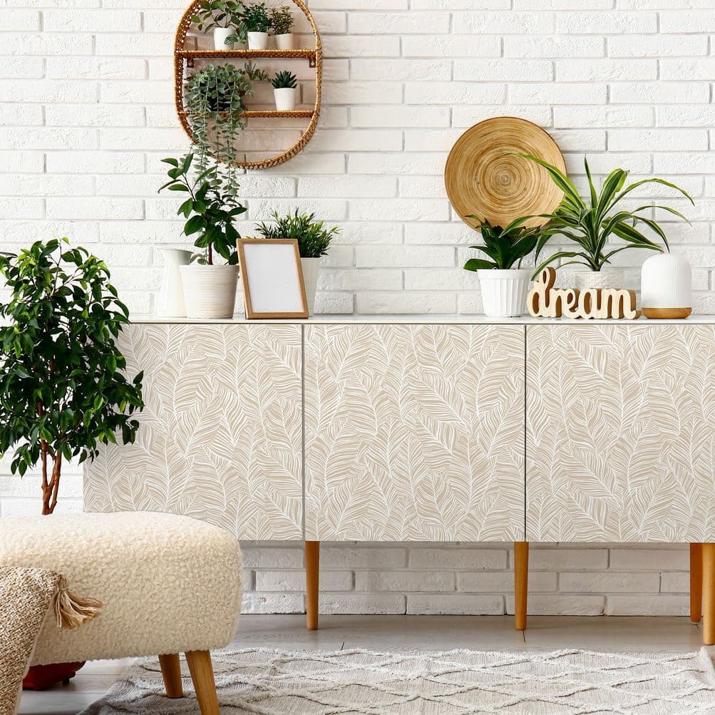 D-C-Fix Floral Leaf Blado Back Vinyl (346-8232) 67cm x 2m