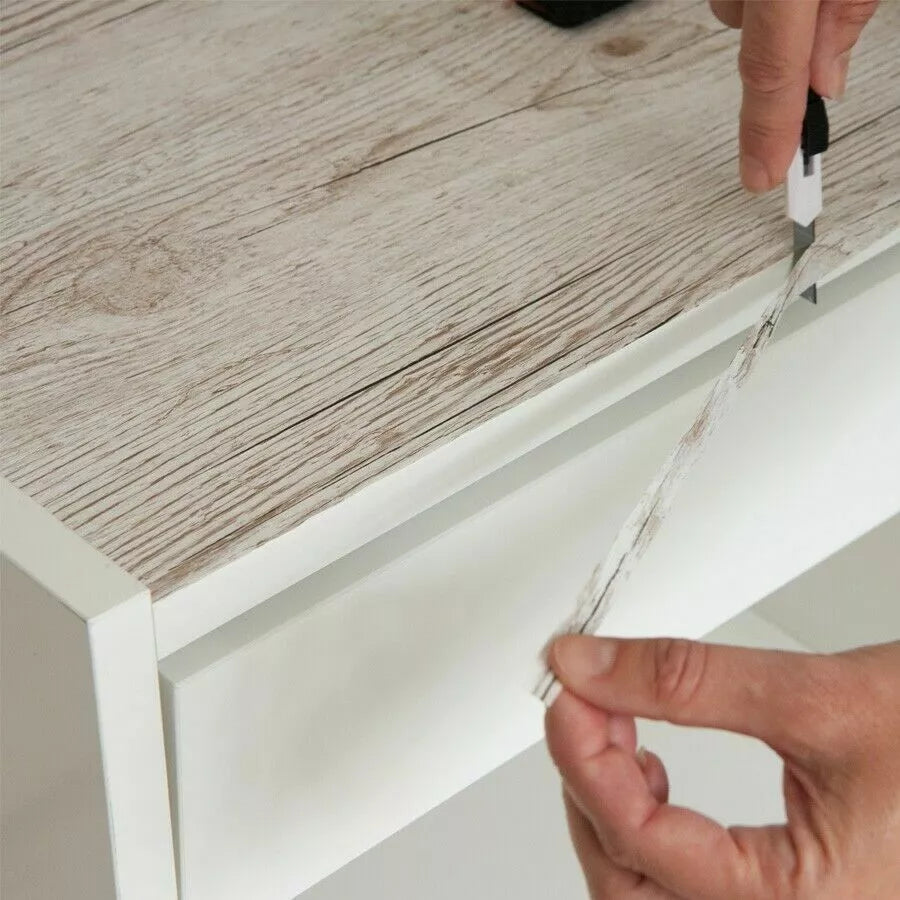 Sanremo Oak Sand Sticky Back Vinyl Self-Adhesive Woodgrain for Furniture & Surfaces