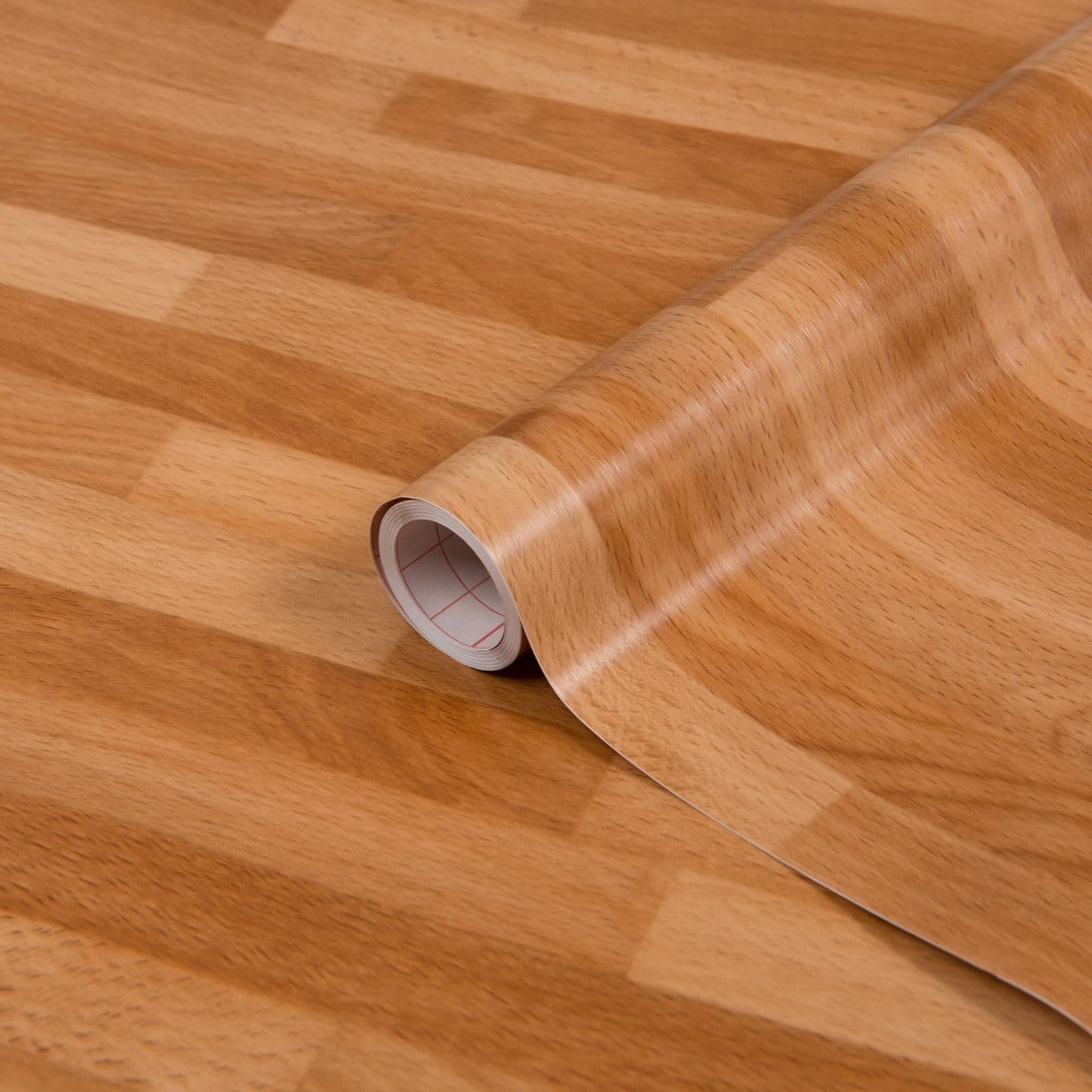 Butcher's Block Wood Sticky Back Vinyl Self-Adhesive Woodgrain for Furniture & Surfaces