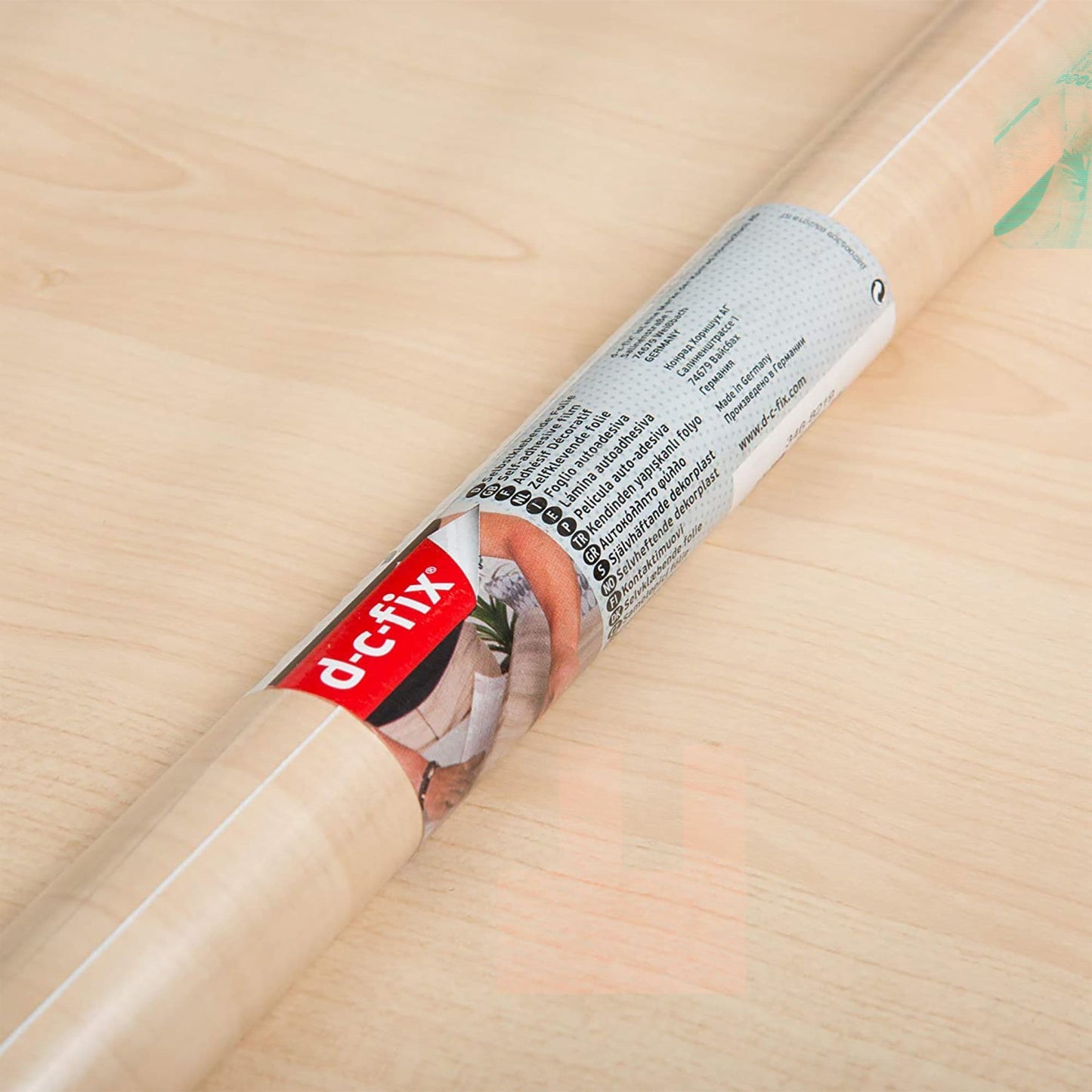 Light Maple Wood Sticky Back Vinyl Self-Adhesive Woodgrain for Furniture & Surfaces