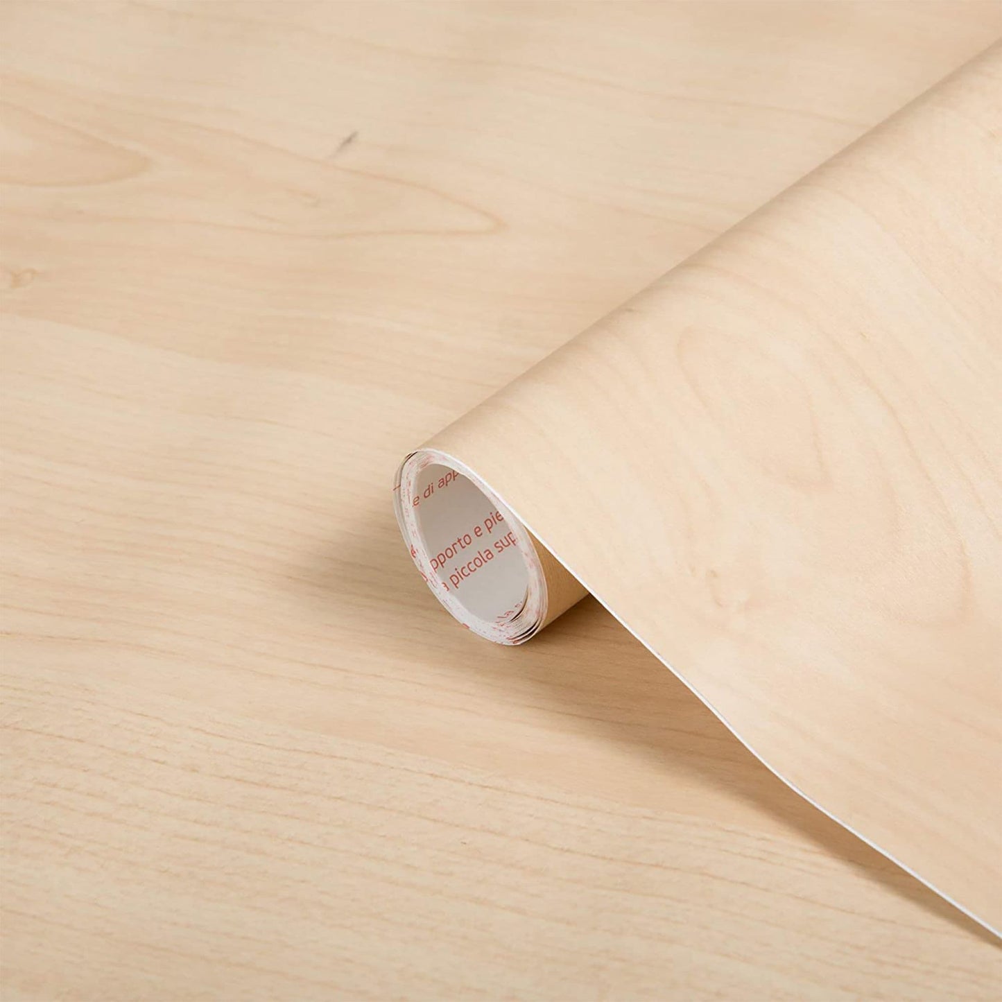 Light Maple Wood Sticky Back Vinyl Self-Adhesive Woodgrain for Furniture & Surfaces
