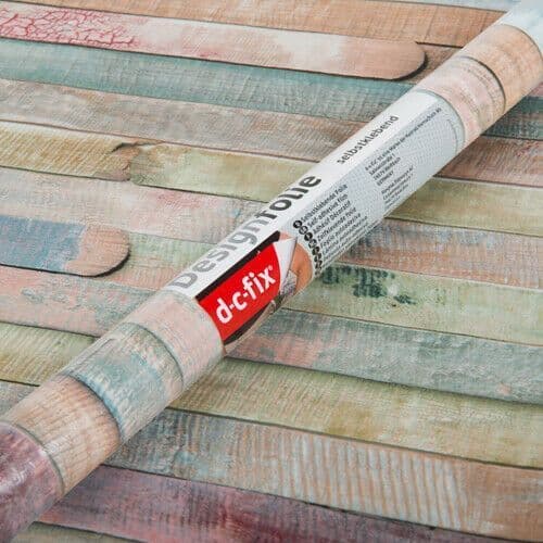 2m x 67cm Rio Coloured Planks Wood Sticky Backed Vinyl (346-8094)
