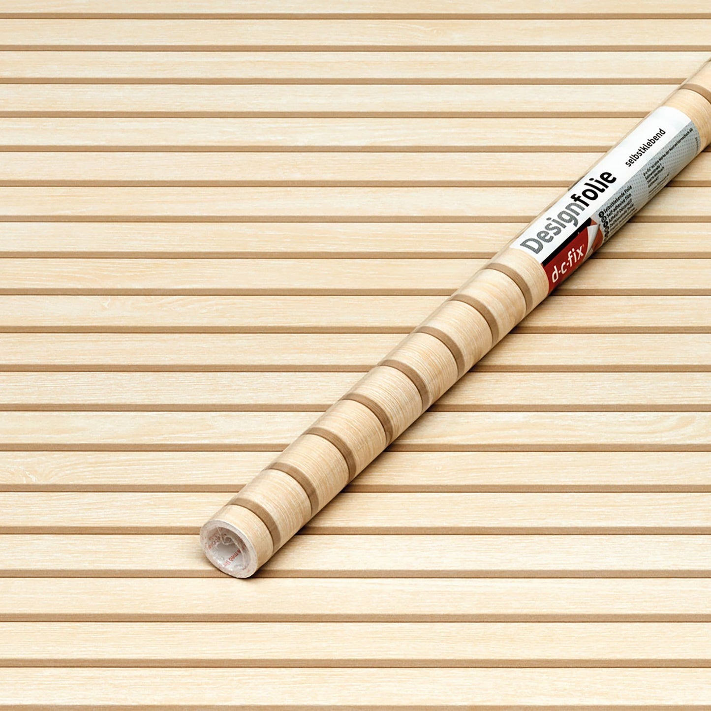 Wooden Slats Sticky Back Vinyl Self-Adhesive Woodgrain for Furniture & Surfaces