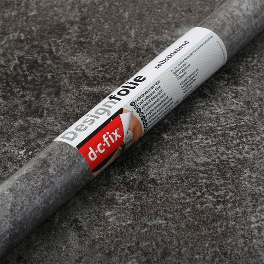 45cm Avellino Granite Slate Grey Sticky Vinyl Fablon (200-3182) Cut to size from 1 to 15 metres