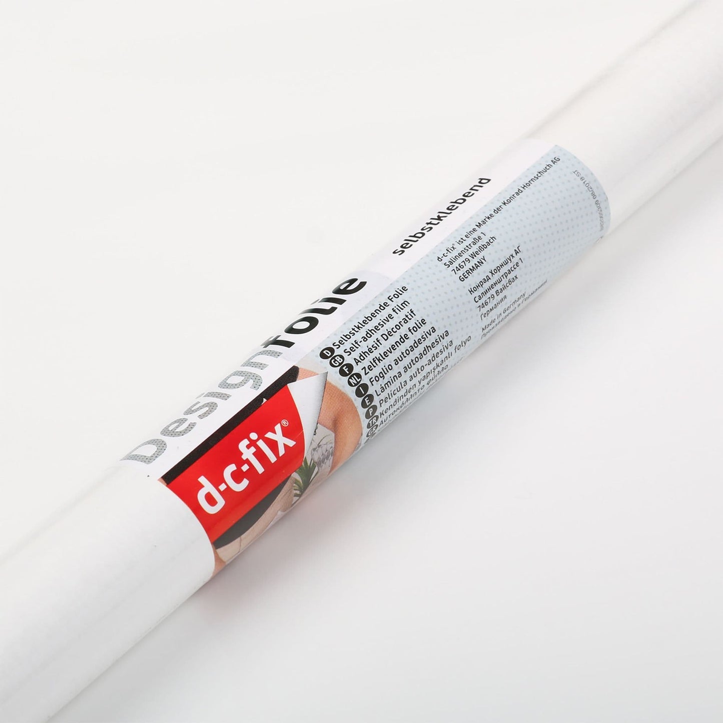 45cm D-C-Fix Gloss White 100 micron Sticky Back Vinyl  (346-0011) 45cm x 2M