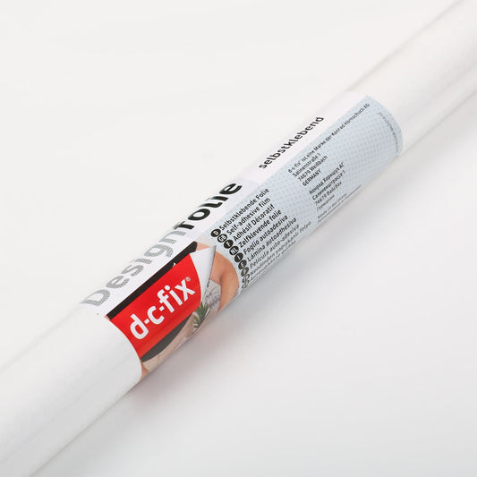 45cm D-C-Fix Gloss White 100 micron Sticky Back Vinyl  (346-0011) 45cm x 2M