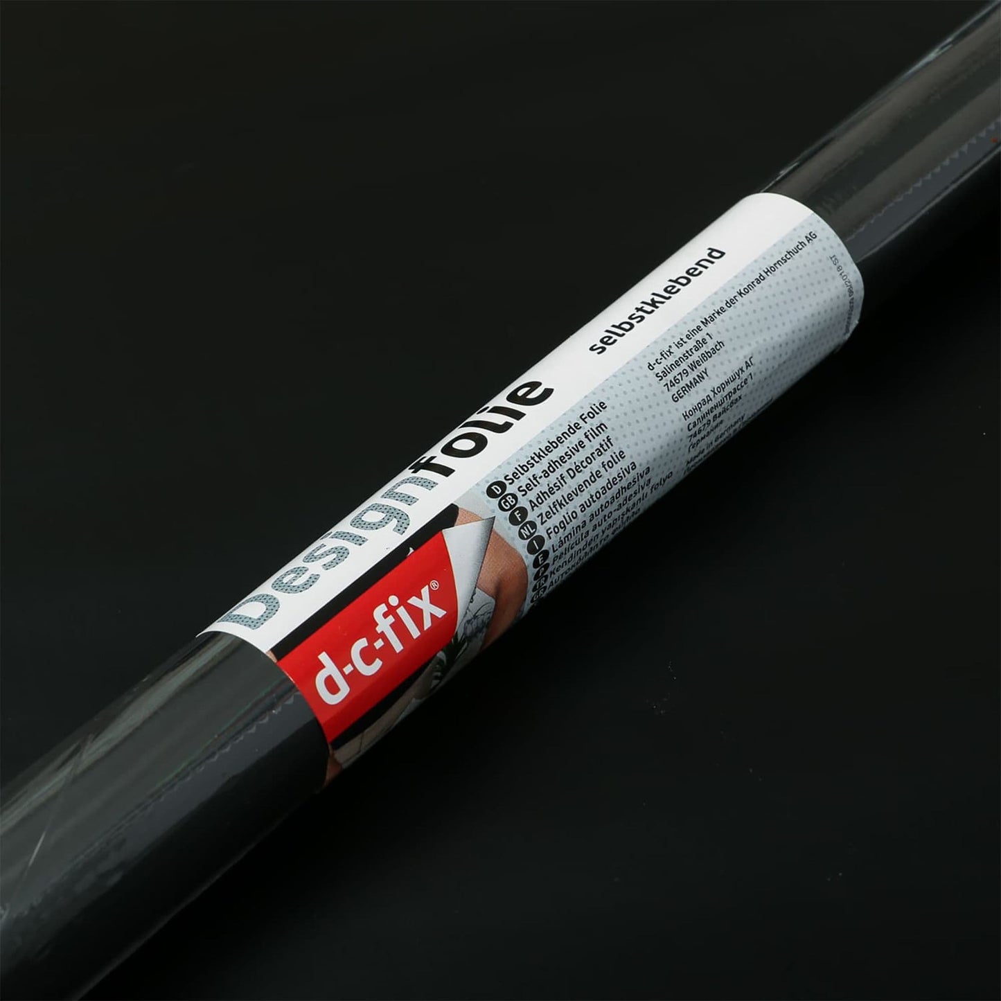 45cm D-C-Fix Matt Black Sticky Back Vinyl (346-0002) 45cm x 2m