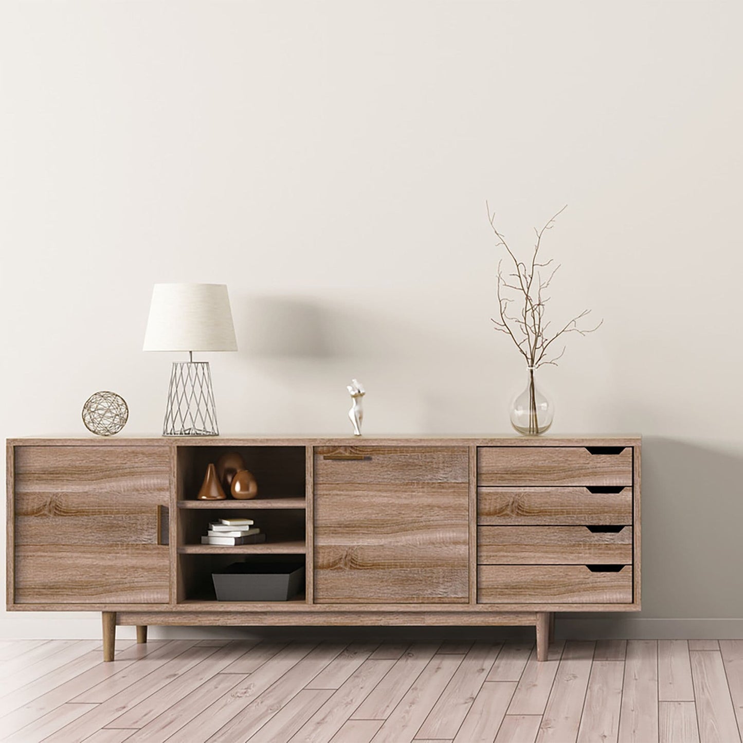 Sonoma Light Oak Wood Sticky Back Vinyl Self-Adhesive Woodgrain for Furniture & Surfaces