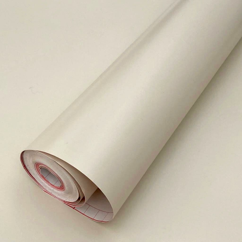 45cm Matt Sand Putty Off White Sticky Back Vinyl Furniture Wrap (346-0698) 2m x 45cm