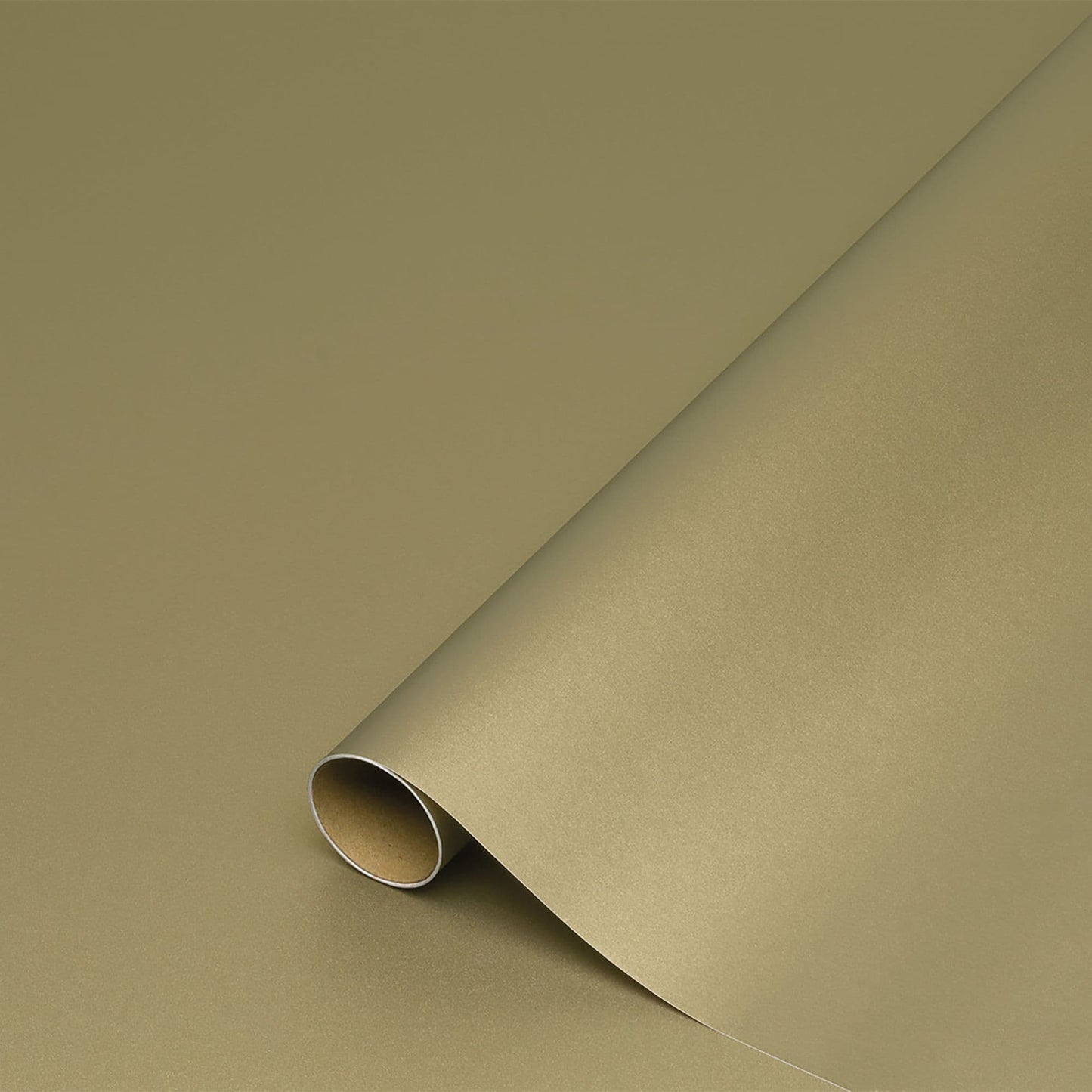 45cm Metallic  Satin Brass Sticky Backed Vinyl Wrap from 1 to 15 metres