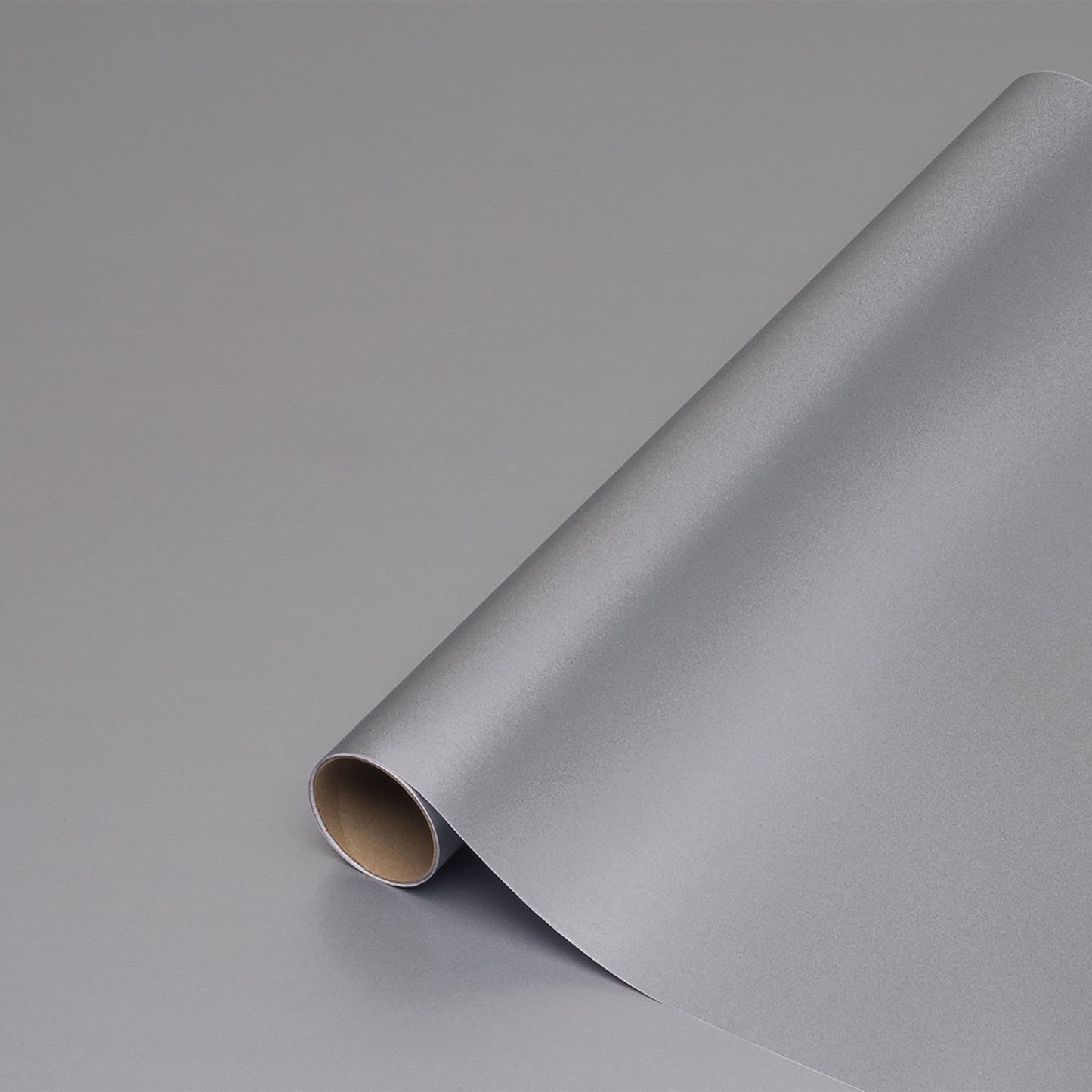 45cm Metallic Satin Silver Sticky Vinyl  (201-0020) Cut to size from 1 to 15 metres