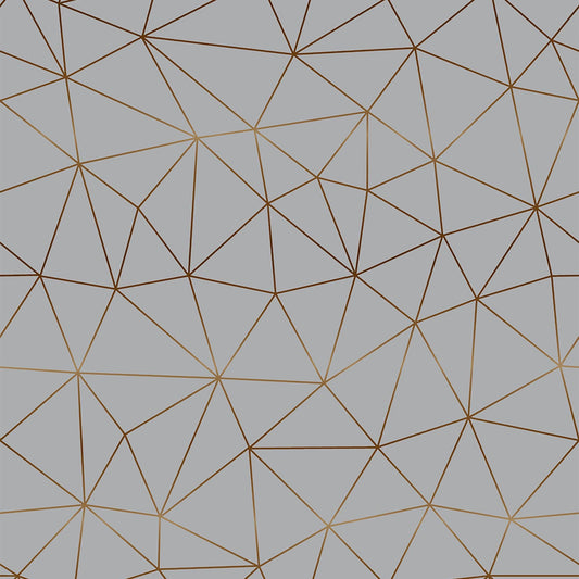 45cm Tico Gold Geometric Sticky Vinyl Furniture Wrap (200-3263)  1m to 15m long
