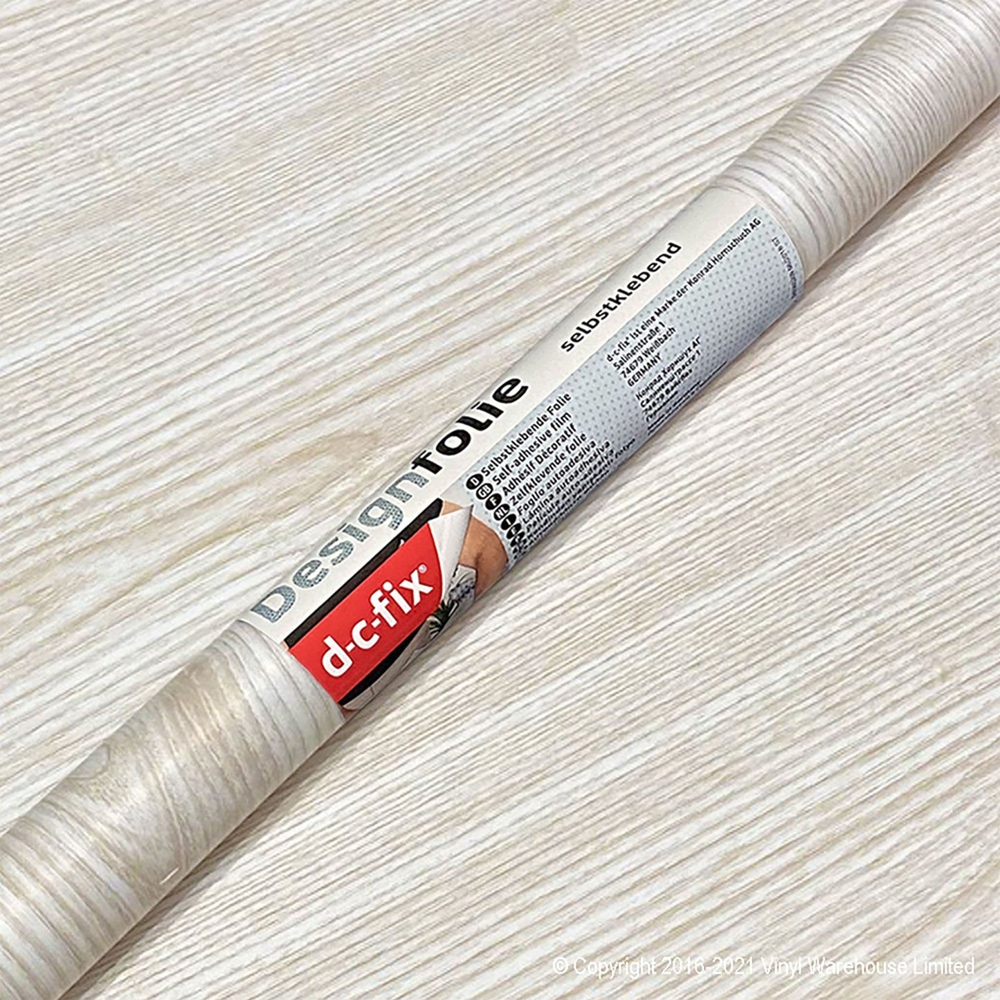 White Ash Wood Sticky Back Vinyl Self-Adhesive Woodgrain for Furniture & Surfaces
