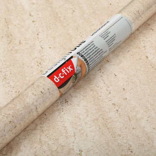 45cm x 2m Beige Stone Marble Sticky Back Vinyl (346-0099)