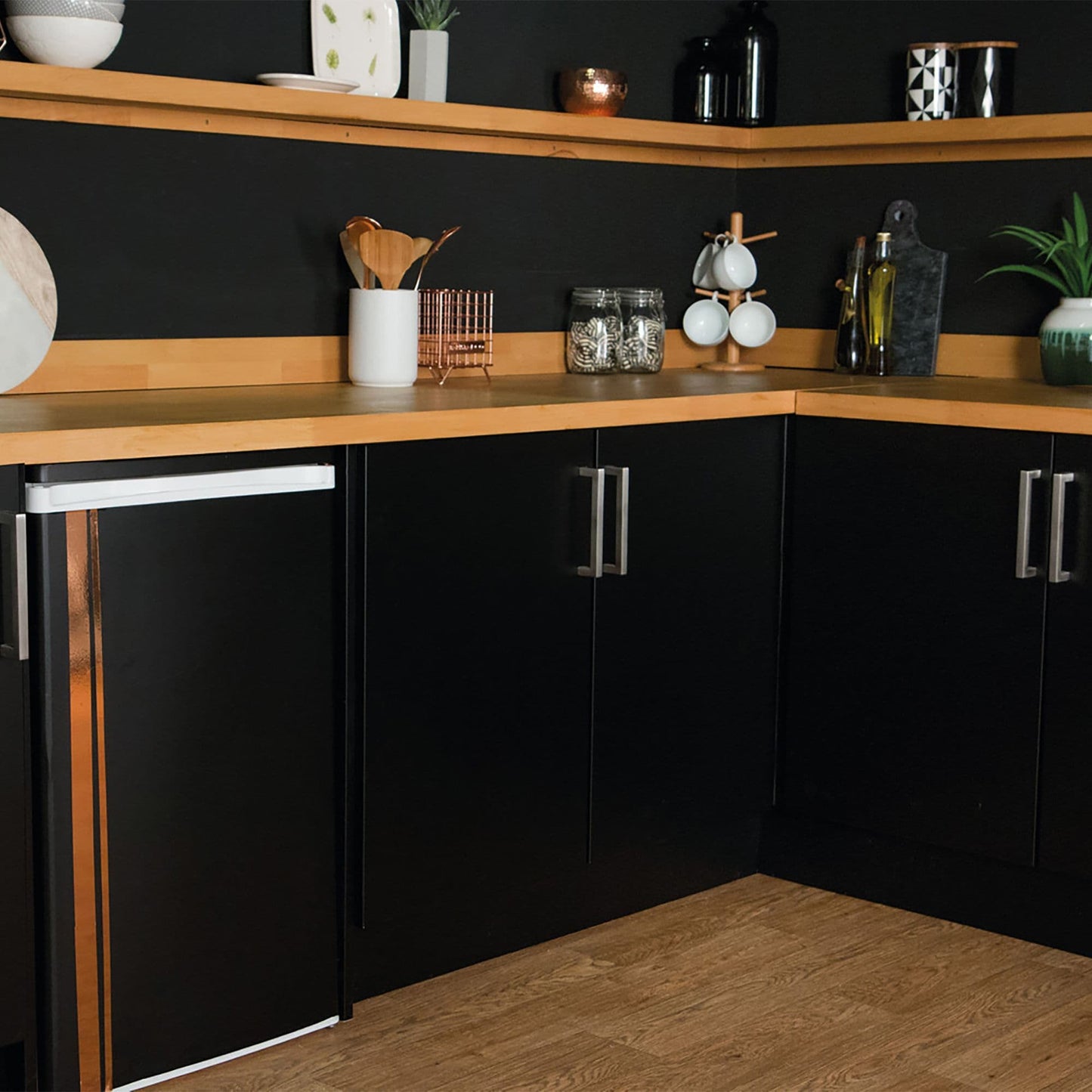 67cm D-C-Fix Matt Black Sticky Back Vinyl (200-8031) from 1m to 15m