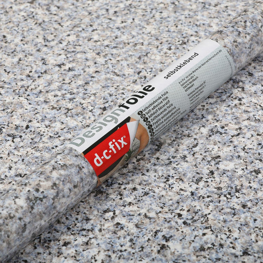 67cm Granite Blue Grey Porrinho Sticky Back Vinyl (200-8205) Lengths from 1m to 15m