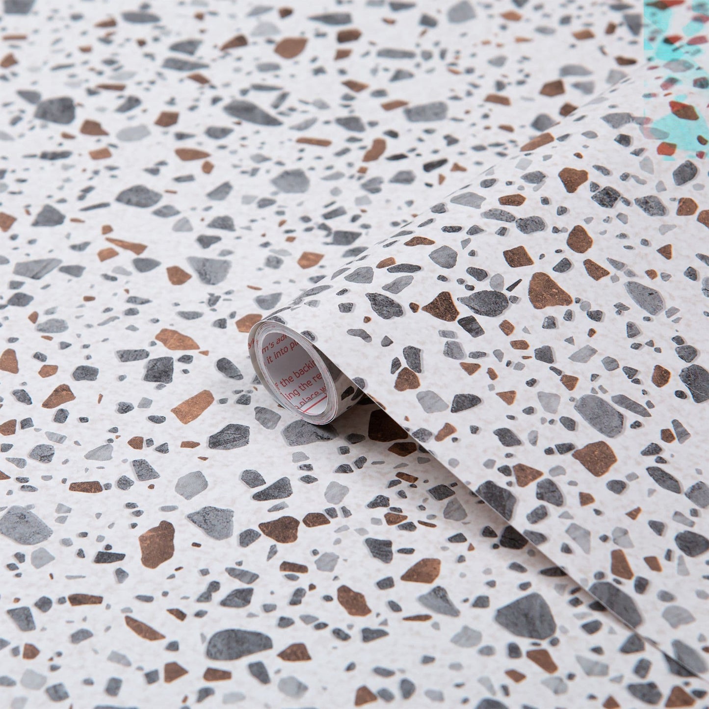 67cm Terrazzo Mosaic Marble Sticky Back Vinyl (200-8296) Lengths from 1m to 15m