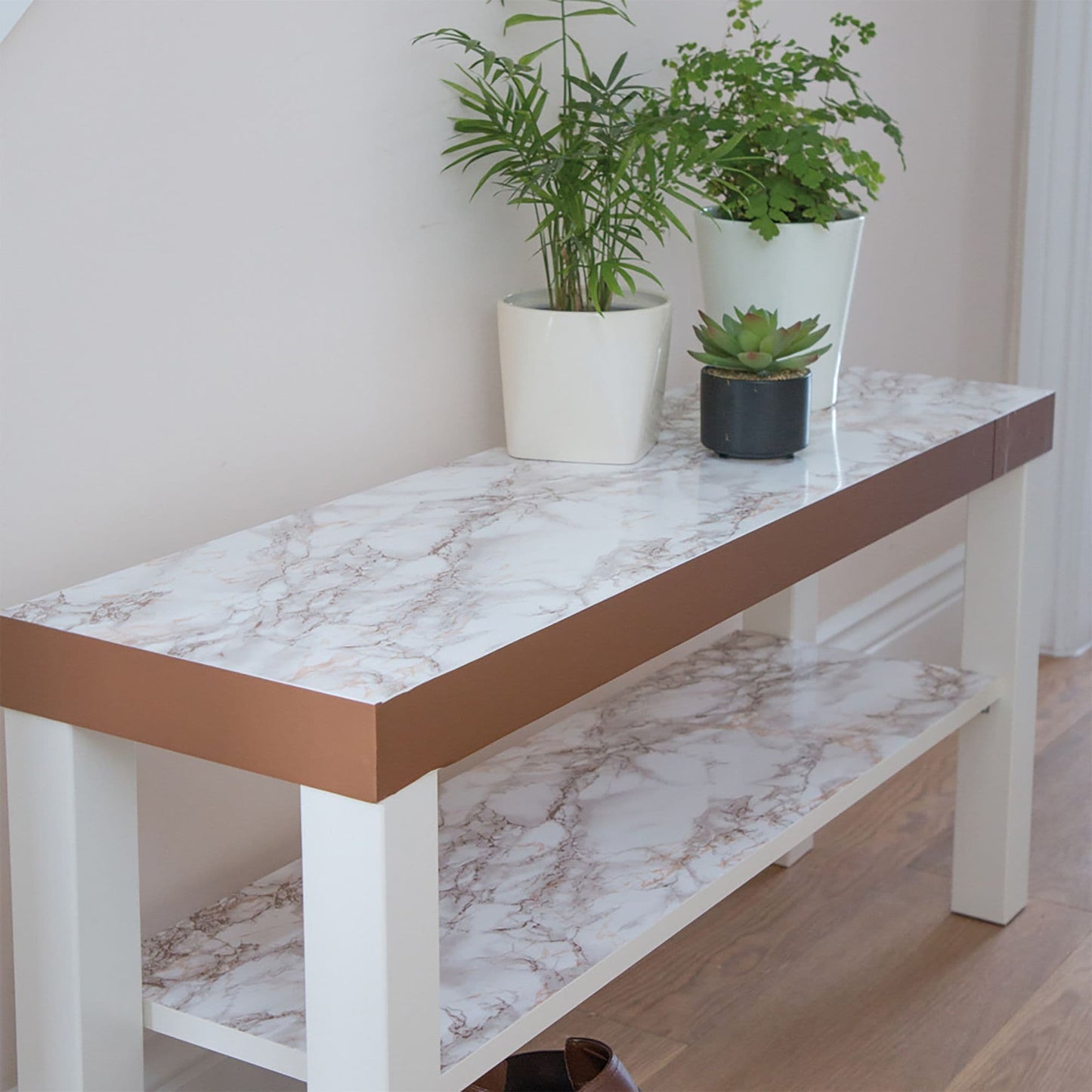67cm x 2m Cortes Brown Marble Sticky Back Vinyl (346-8032)