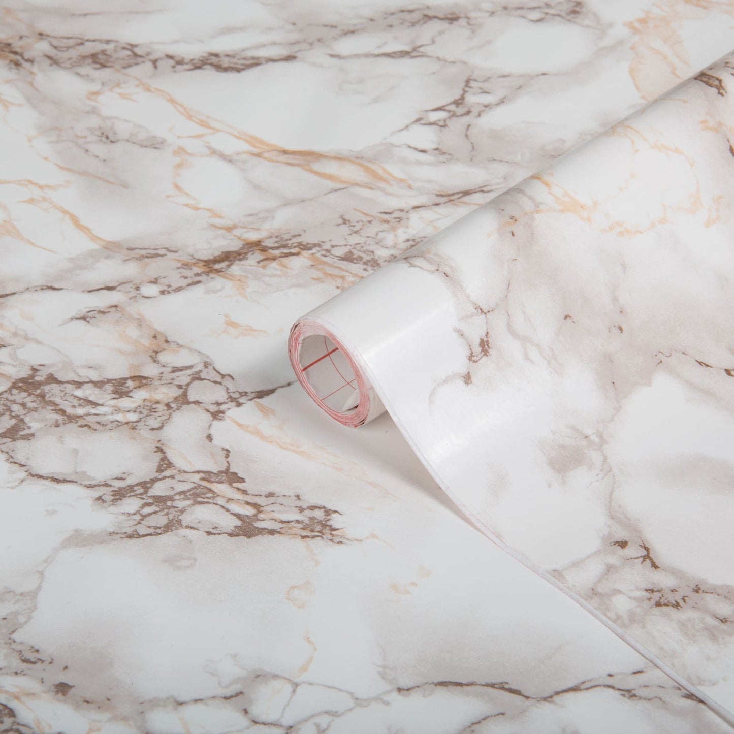 90cm Cortes Brown Marble Sticky Back Vinyl (200-5321) Lengths from 1m to 15m