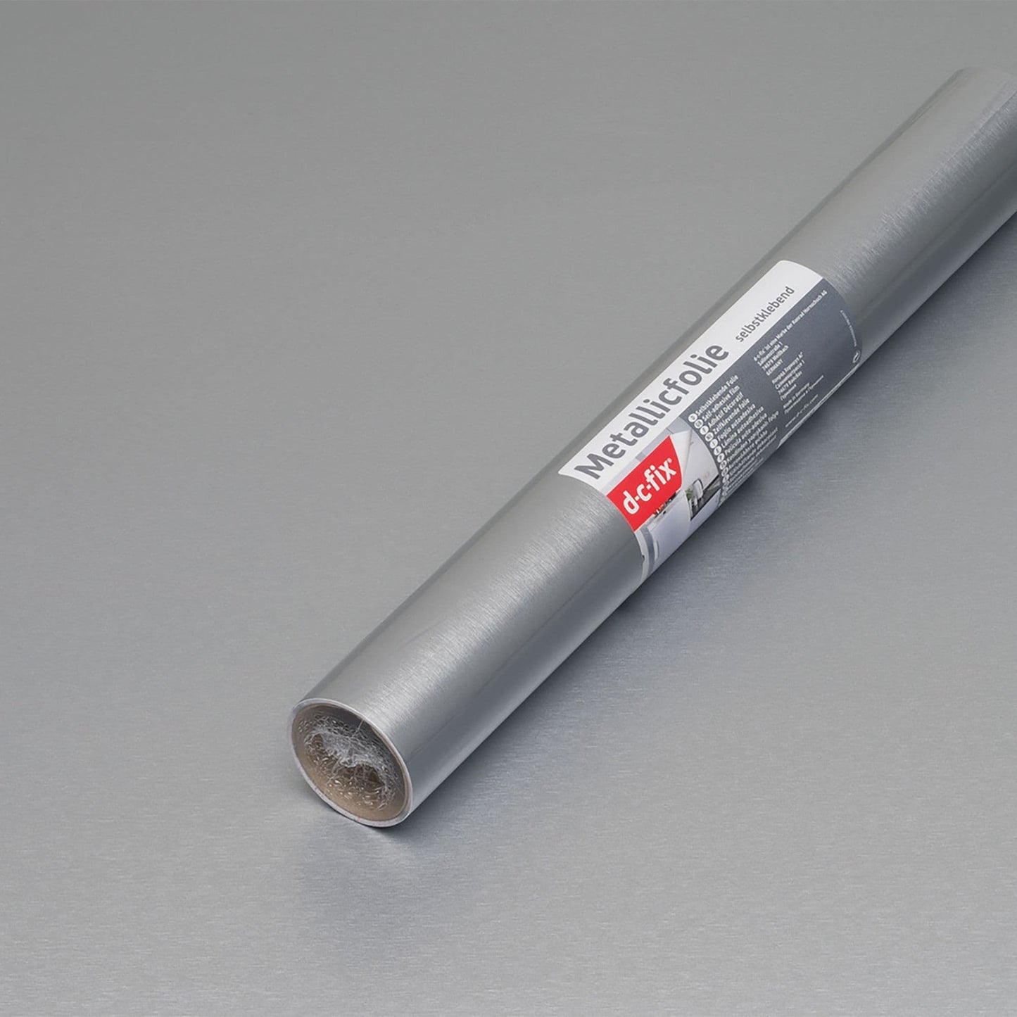 90cm Wide Brushed Platinum Silver Metal Sticky Backed Vinyl (202-5203) from 1 to 15m long