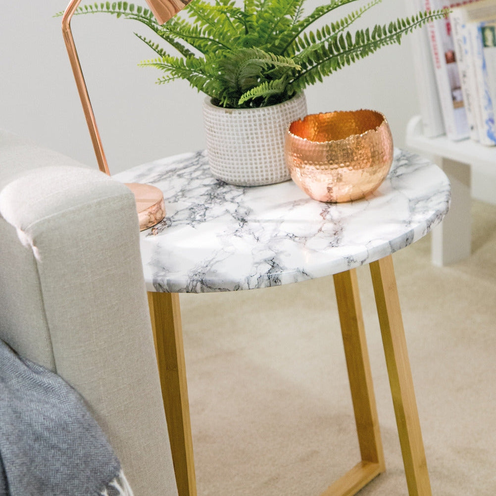 White Marmi Vinyl (450mm, Self-Adhesive)