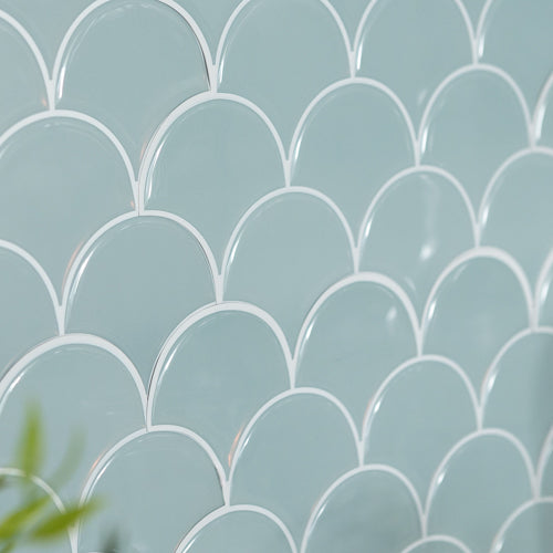 Shell 3D Tile Sticker for Kitchen Splashback