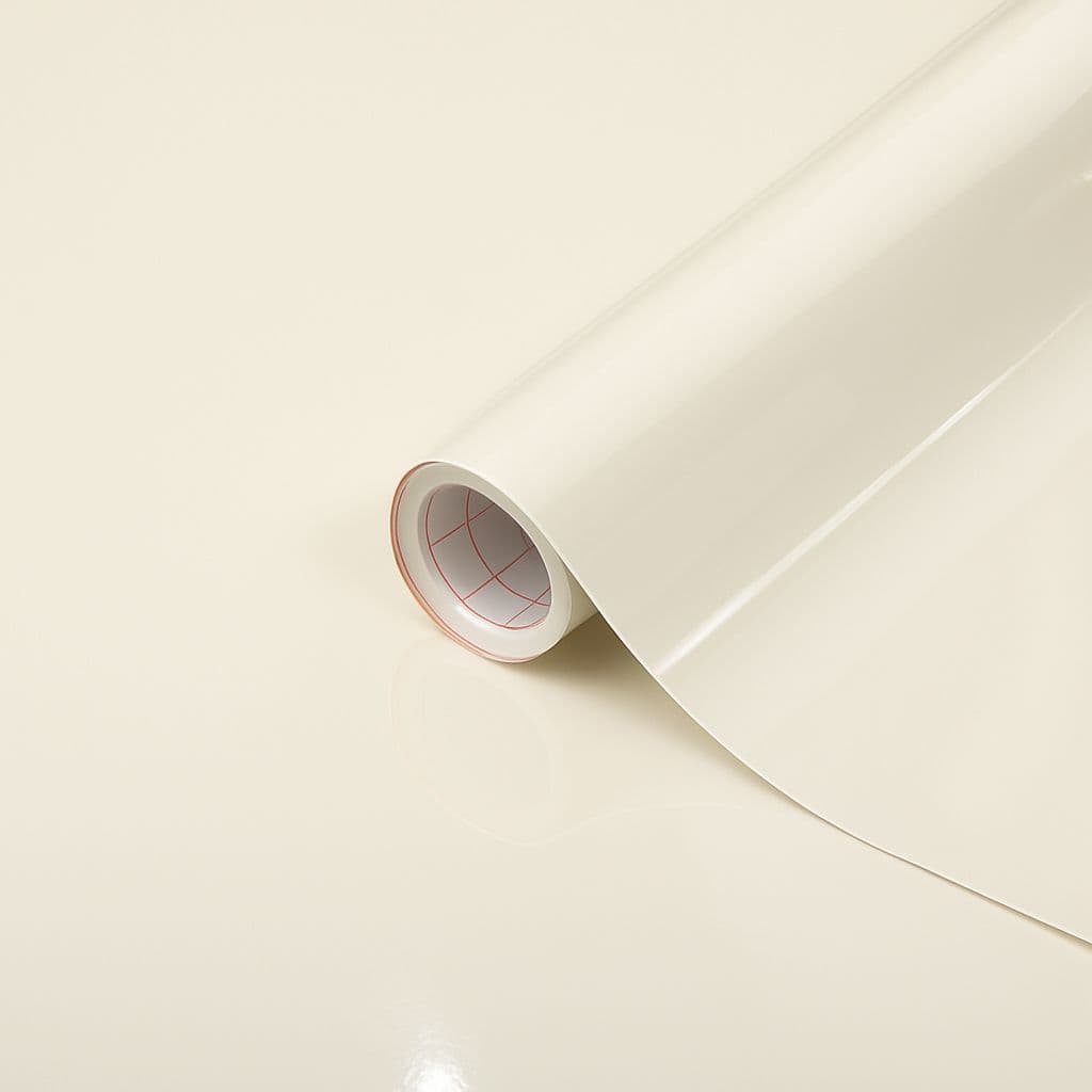 D-C-Fix Gloss Magnolia Sticky Back Vinyl (346-8103) 67cm x 2m