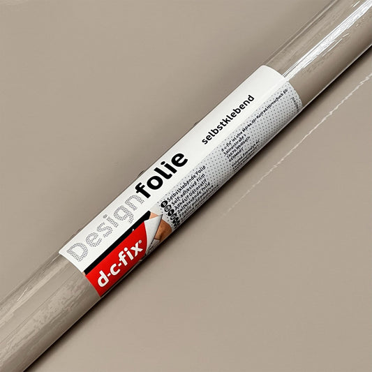 D-C-Fix 45cm Wide Gloss Taupe Sticky Back Vinyl (200-3236) From 1 to 15 metres