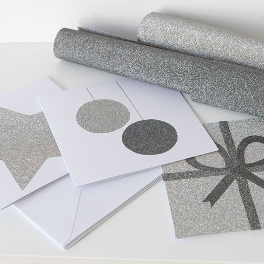 D-C-Fix Anthracite Grey Glitter Sticky Back Craft Vinyl (341-8019) 67cm x 2m