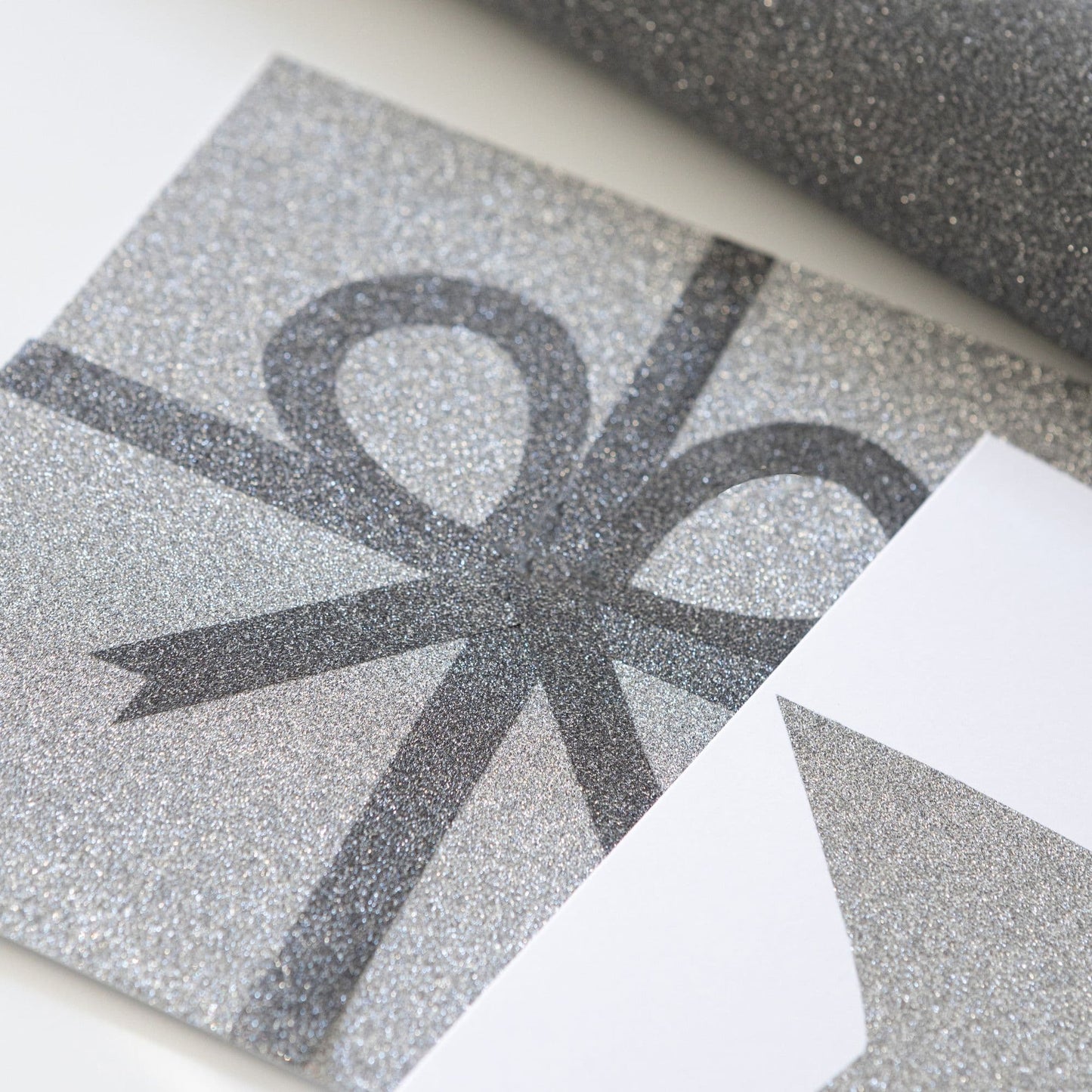 D-C-Fix Anthracite Grey Glitter Sticky Back Craft Vinyl (341-8019) 67cm x 2m