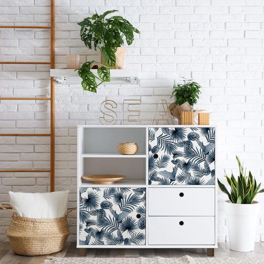D-C-Fix Floral Botanicals Sticky Back Vinyl (346-8234) 67cm x 2m