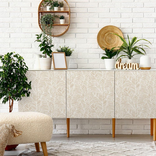 D-C-Fix Floral Leaf Blado Back Vinyl (346-8232) 67cm x 2m