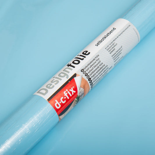 D-C-Fix Gloss Aqua Blue Sticky Back Vinyl (346-0506) 45cm x 2m
