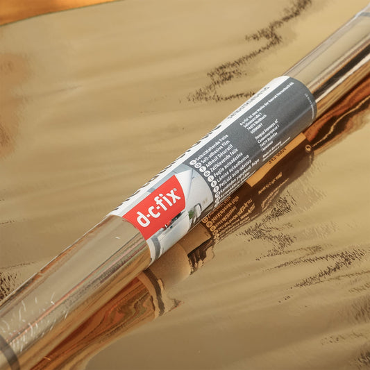 D-C-Fix Mirror Gold Sticky Back Vinyl Foil (347-0004) 45cm x 1.5m