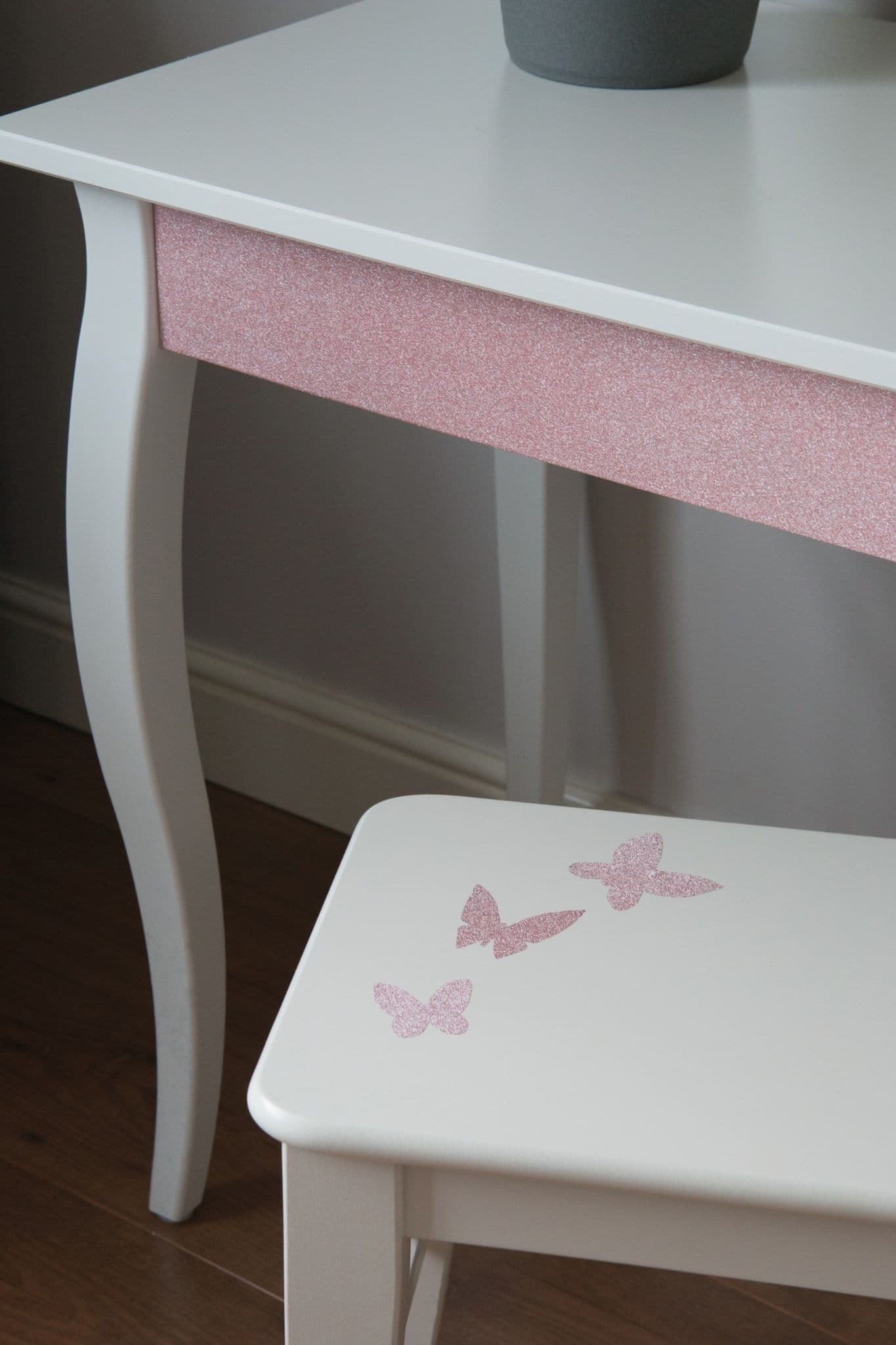 D-C-Fix Rose Pink Glitter Sticky Back Craft Vinyl (341-8013) 67cm x 2m