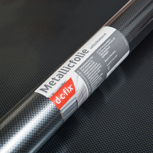 Gloss Printed Carbon Effect Sticky Vinyl (354-0401) 45cm x 1.5m