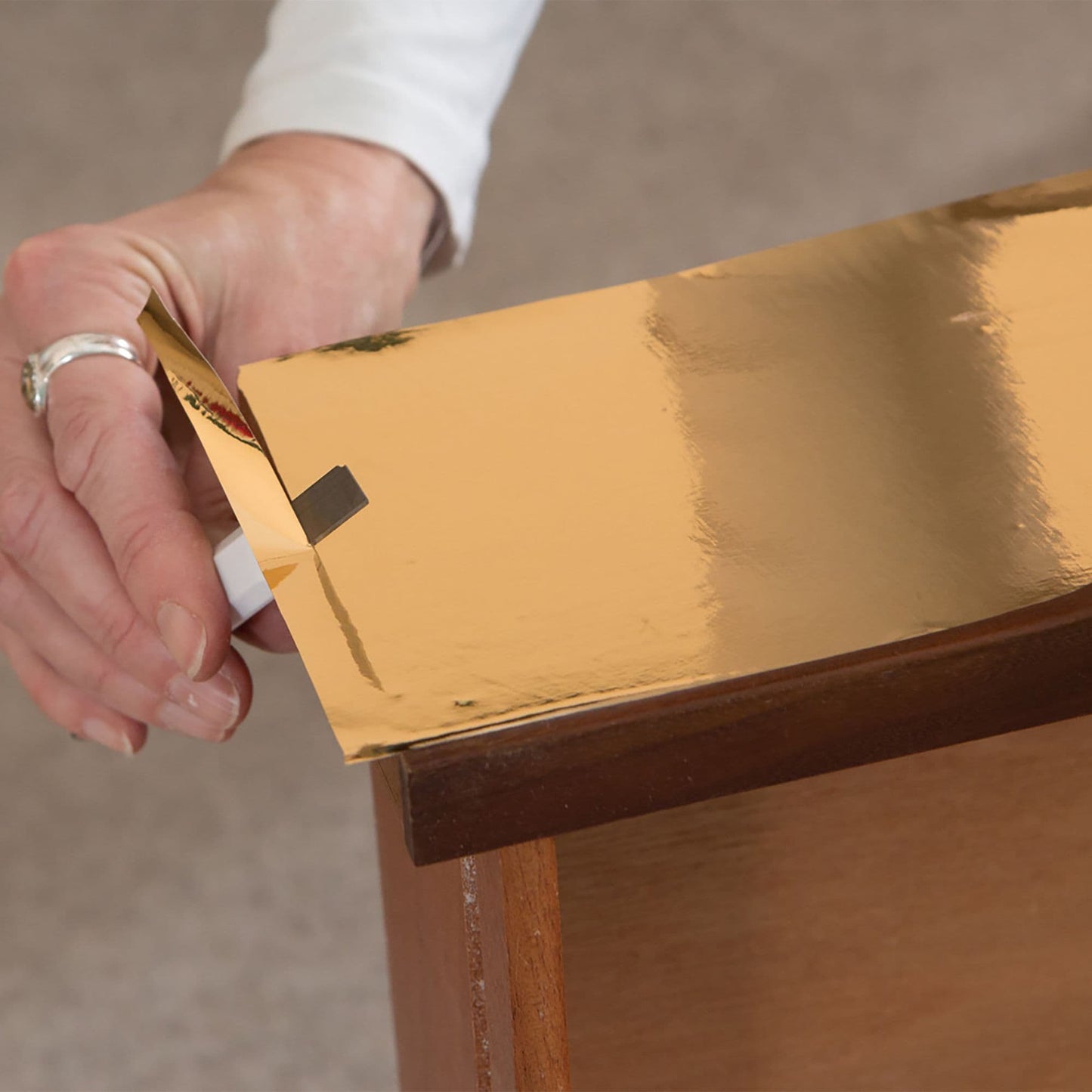 Polished Gold 45cm wide High Gloss Foil (201-4528) Cut to size from 1 to 15 metres