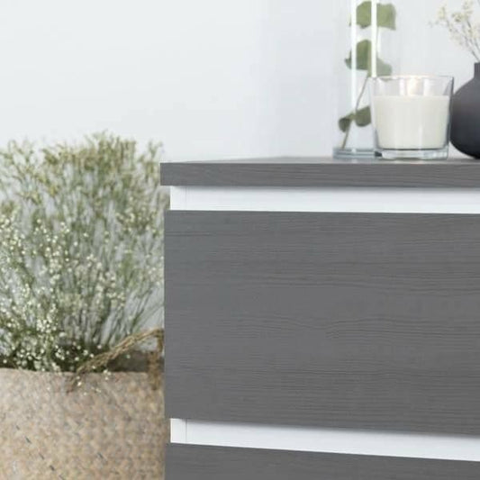 Quadro Dark Grey Heavy Embossed Woodgrain for Furniture & Surfaces