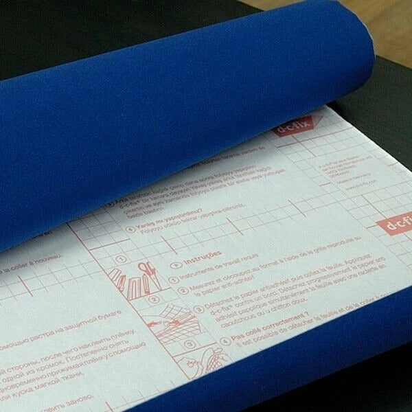 45cm D-C-Fix Navy Velour Baize Self Adhesive Vinyl (205-1715) 1m to 5m Long