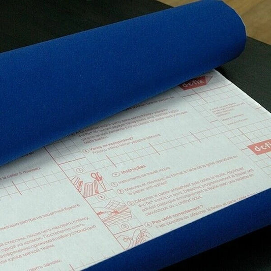 45cm D-C-Fix Navy Velour Baize Self Adhesive Vinyl (205-1715) 1m to 5m Long