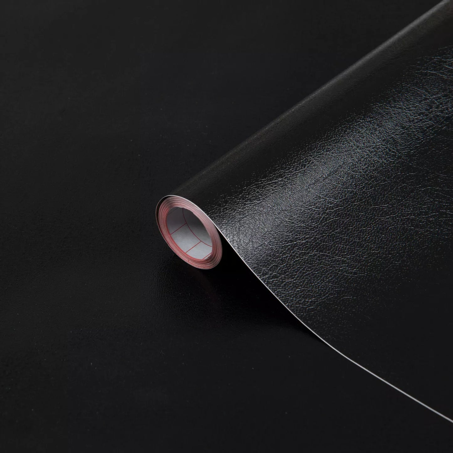 45cm x 2m Black Leather Effect Embossed Sticky Fablon (346-0656)