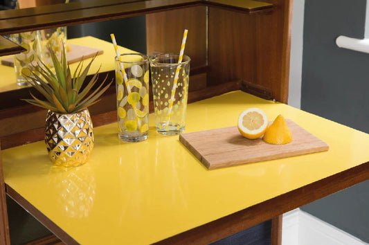 d-c-fix Gloss Lemon sticky back wrap 200-1989 (W)45cm (L)1m to 15m