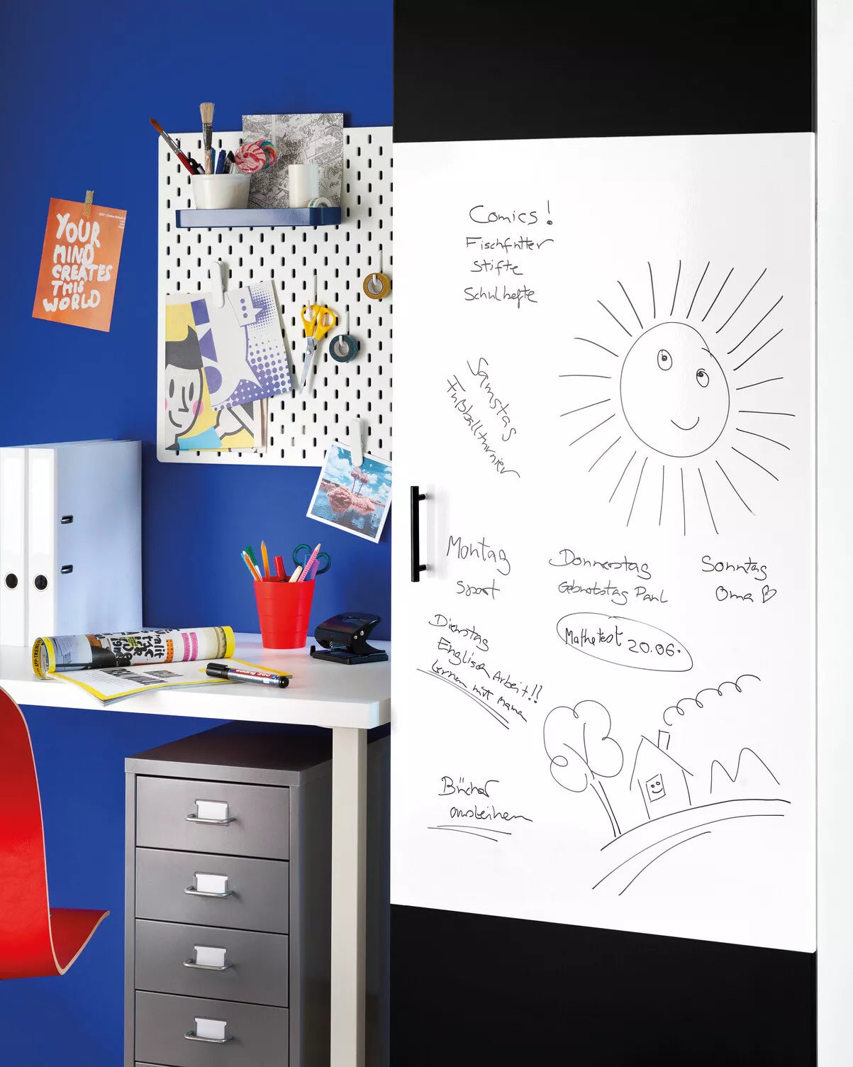 Sticky Backed Whiteboard Vinyl Set (213-8007) 60cm x 1.2m