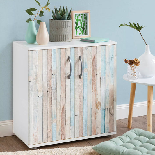 2m x 45cm Rio Ocean Wood Sticky Vinyl (346-0644)