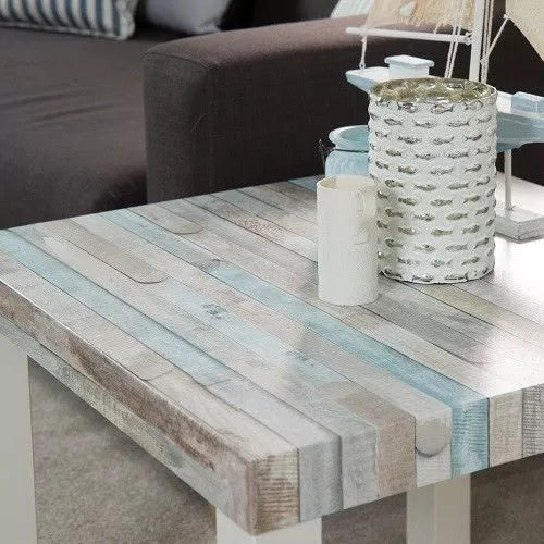 2m x 45cm Rio Ocean Wood Sticky Vinyl (346-0644)
